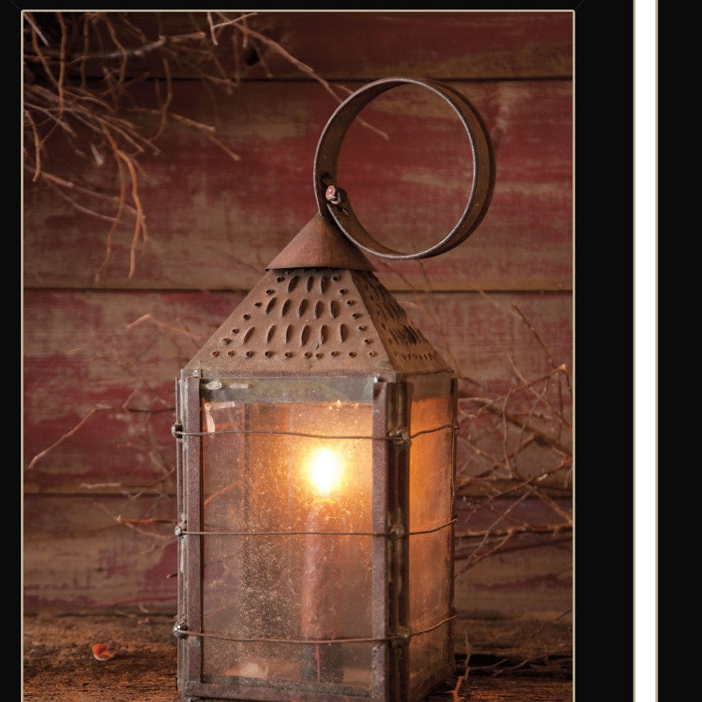 Set Of Two Innkeepers Lantern 3 Black Framed Print Wall Art