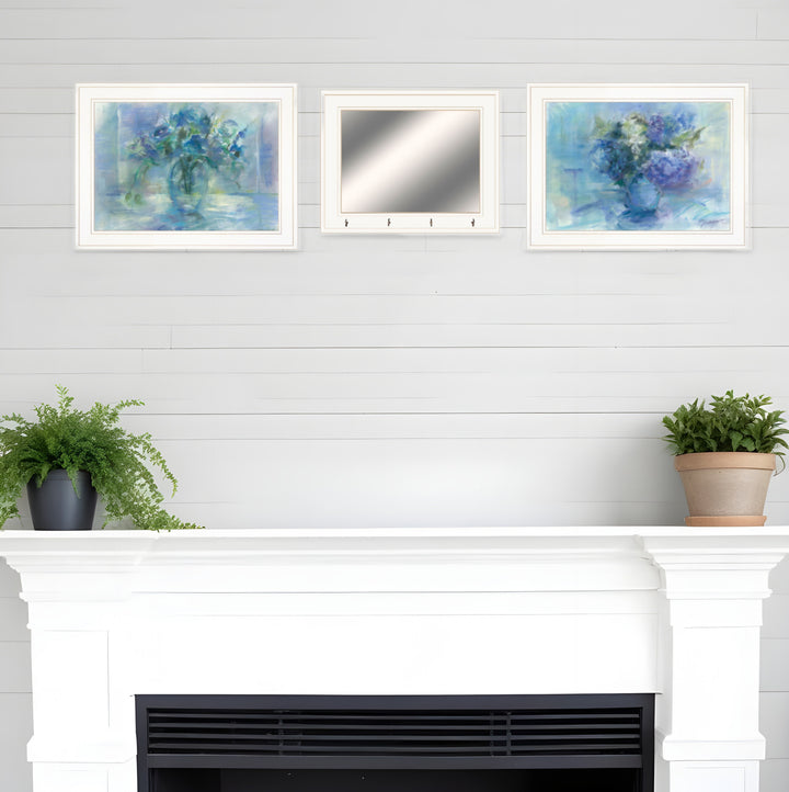 Set Of Three Bath Relax 1 White Framed Print Bathroom Wall Art