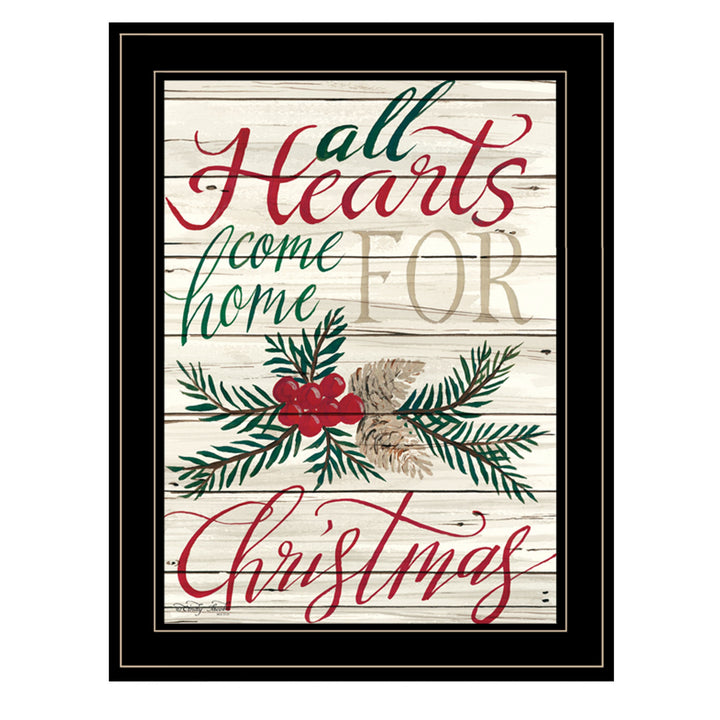 Home For Christmas 2 Black Framed Print Wall Art