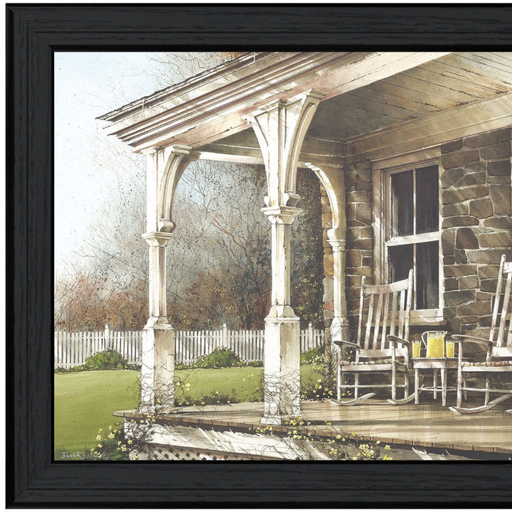 Sunday Afternoon 2 Black Framed Print Wall Art