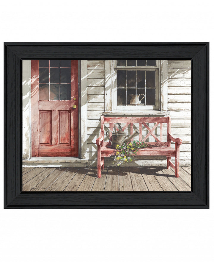 Fresh Cut Flowers 1 Black Framed Print Wall Art