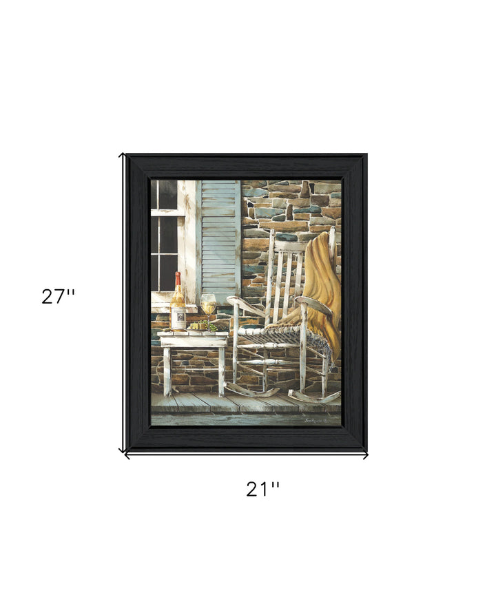 Reflecting Time Black Framed Print Wall Art