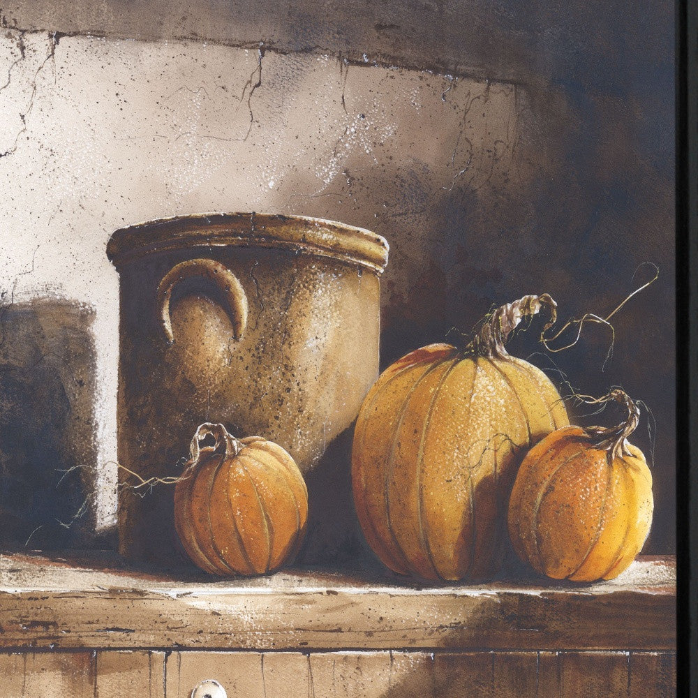 Crocks and Pumpkins Black Framed Print Wall Art