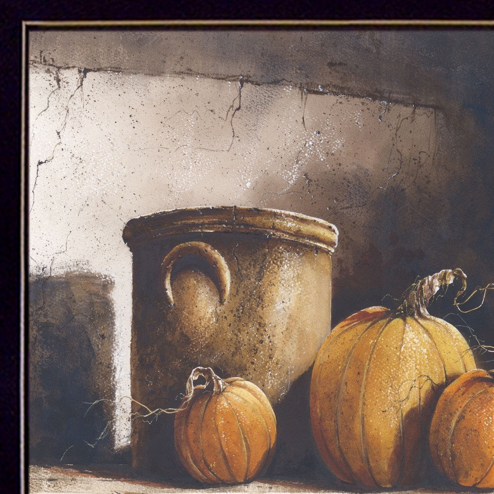 Crocks and Pumpkins 2 Black Framed Print Wall Art