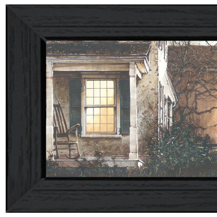 Approaching Dusk Black Framed Print Wall Art