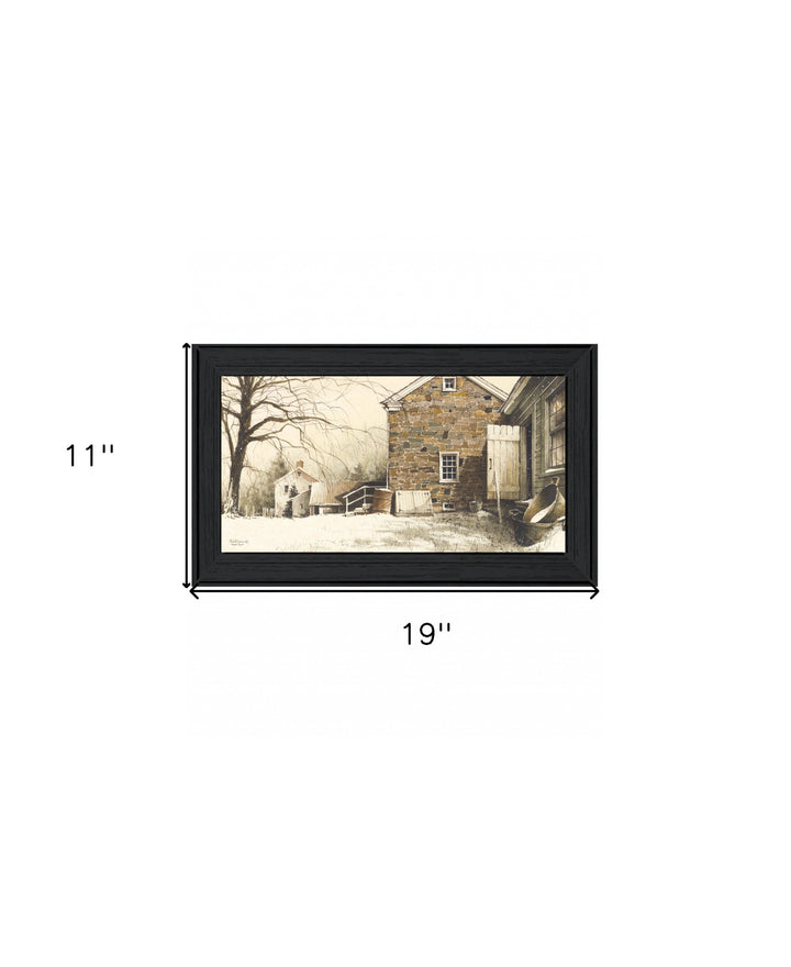 Back Door Black Framed Print Wall Art