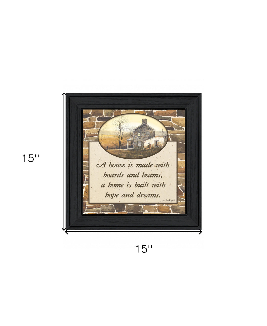 Hope and Dreams 1 Black Framed Print Wall Art