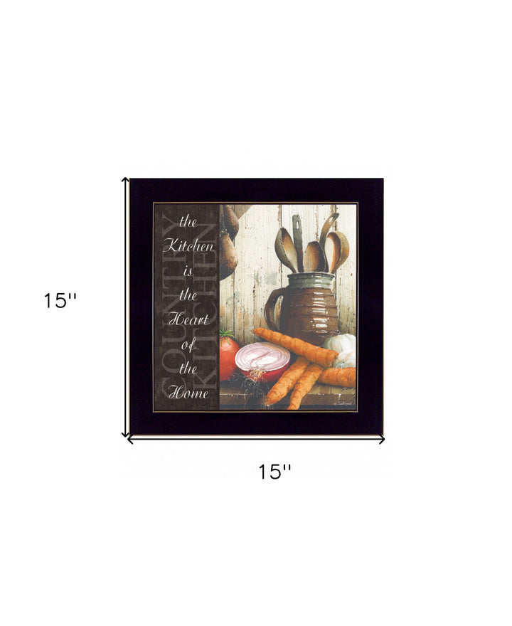 Heart of the Home 2 Black Framed Print Kitchen Wall Art