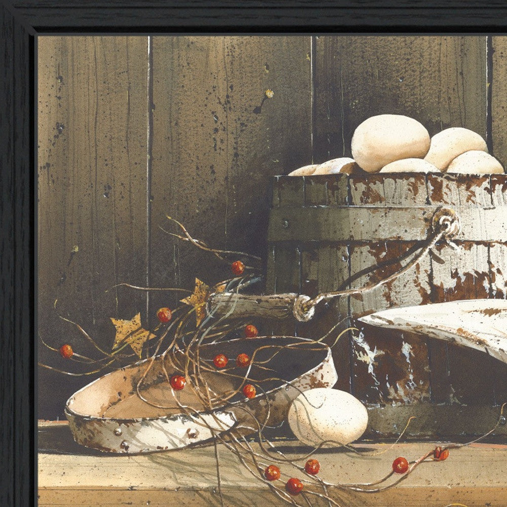 Country Charm Black Framed Print Wall Art