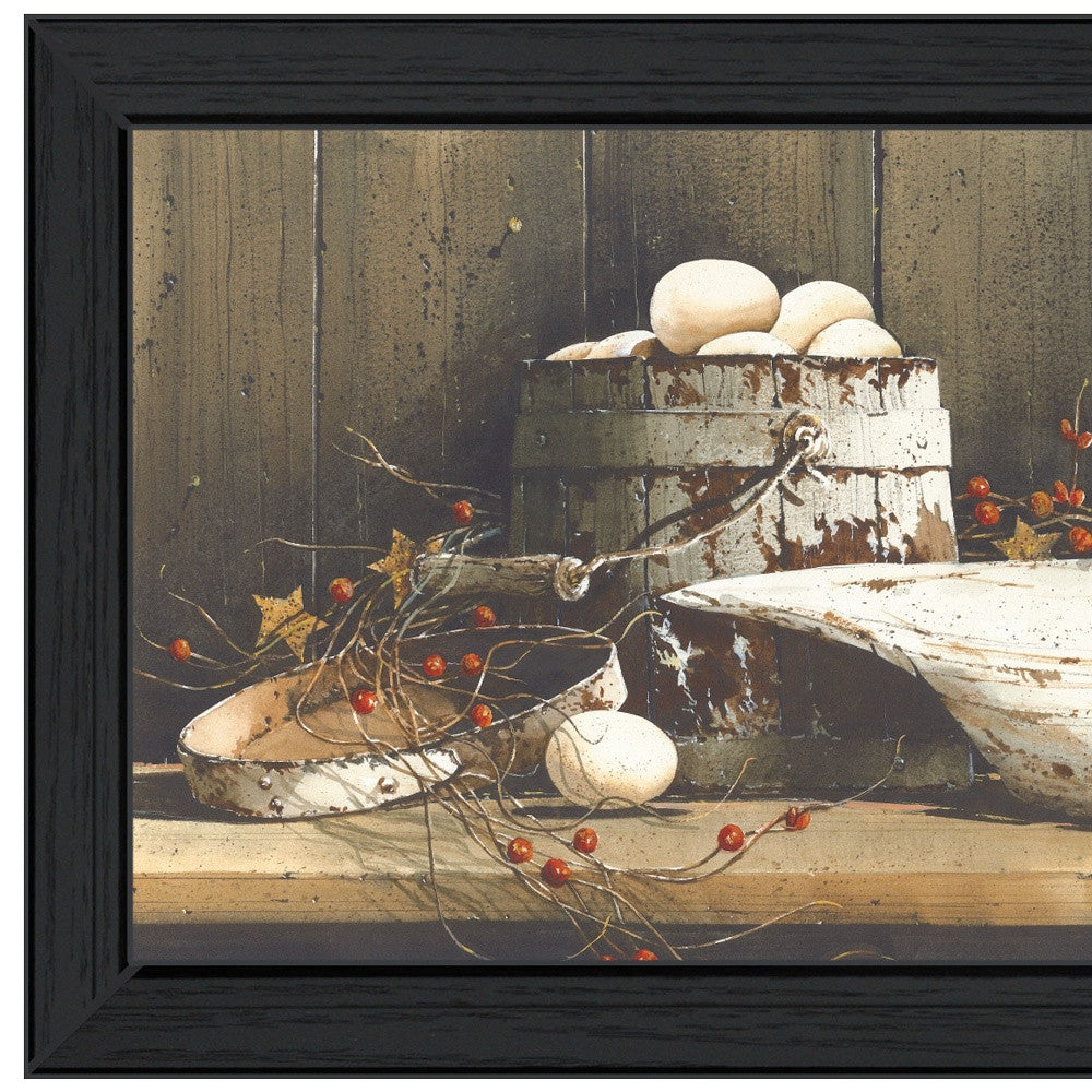 Country Charm Black Framed Print Wall Art