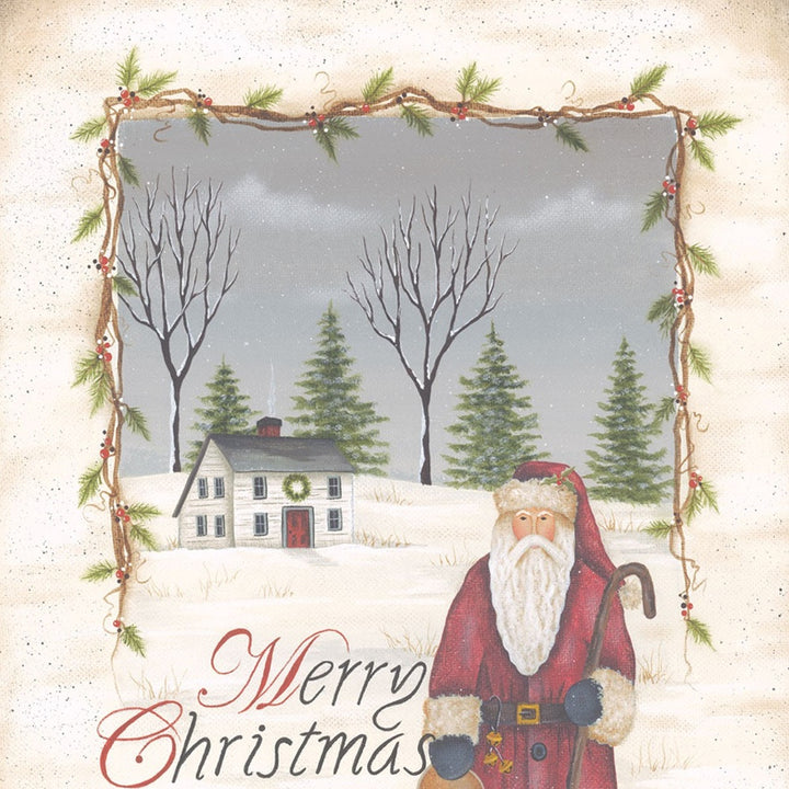 Merry Christmas White Framed Print Wall Art