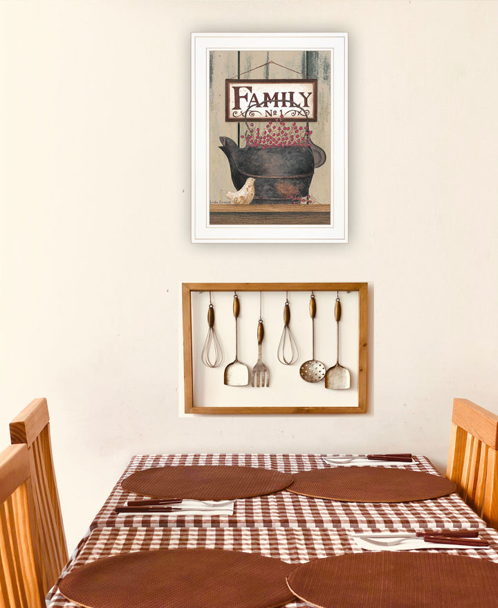 FAMILY NO1 White Framed Print Wall Art