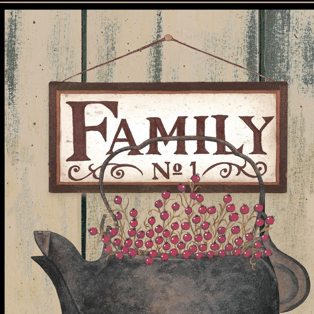 FAMILY NO1 Black Framed Print Wall Art