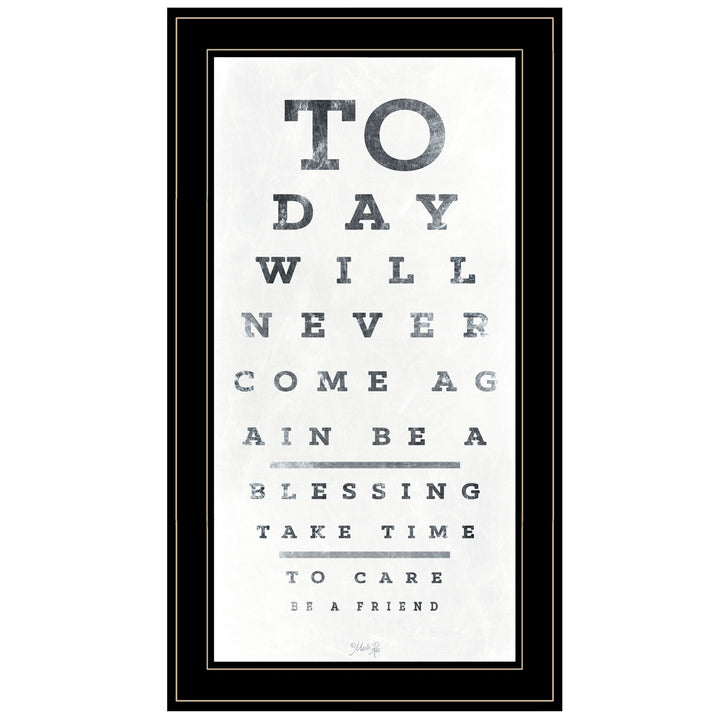 Eye Chart I 3 Black Framed Print Wall Art