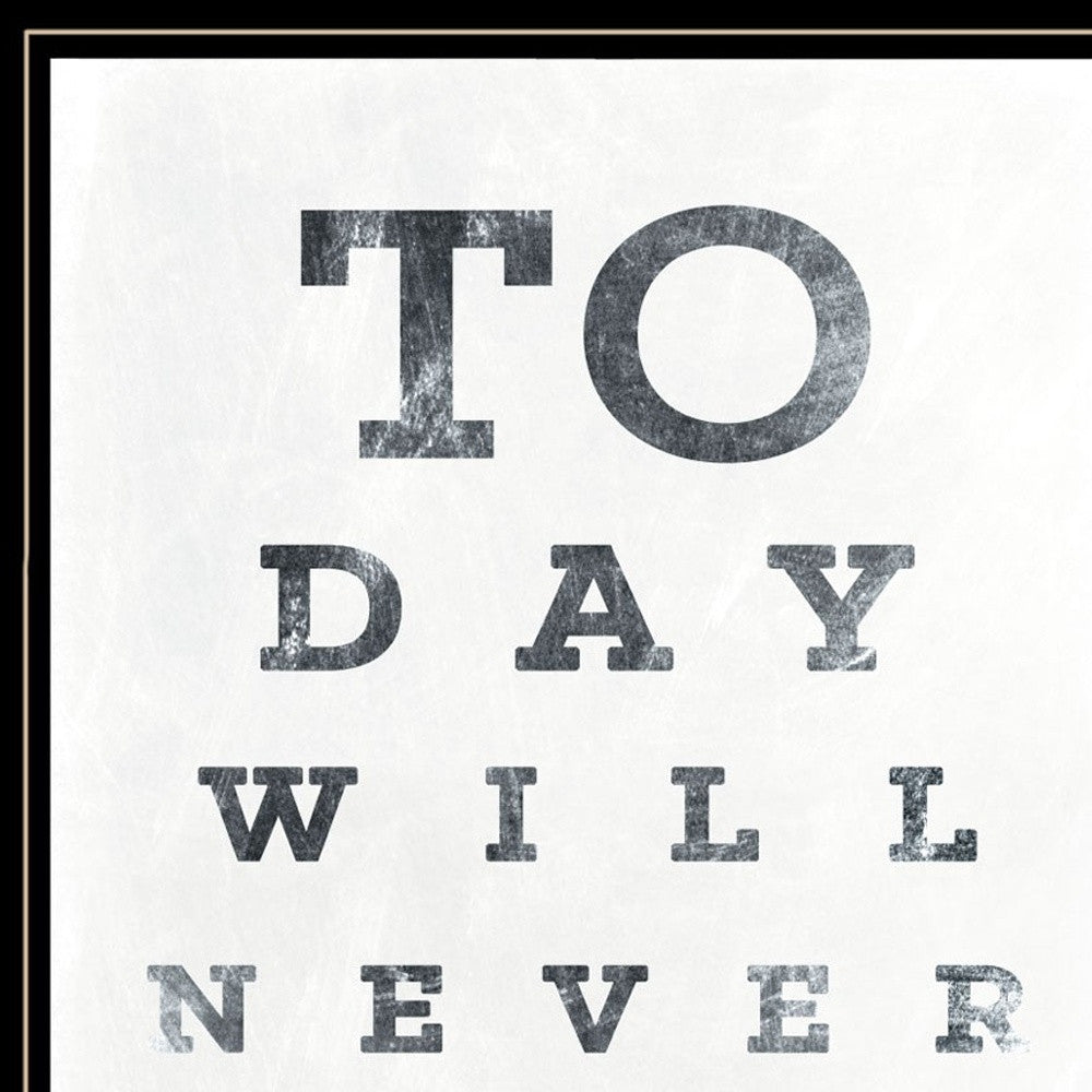 Eye Chart I 3 Black Framed Print Wall Art