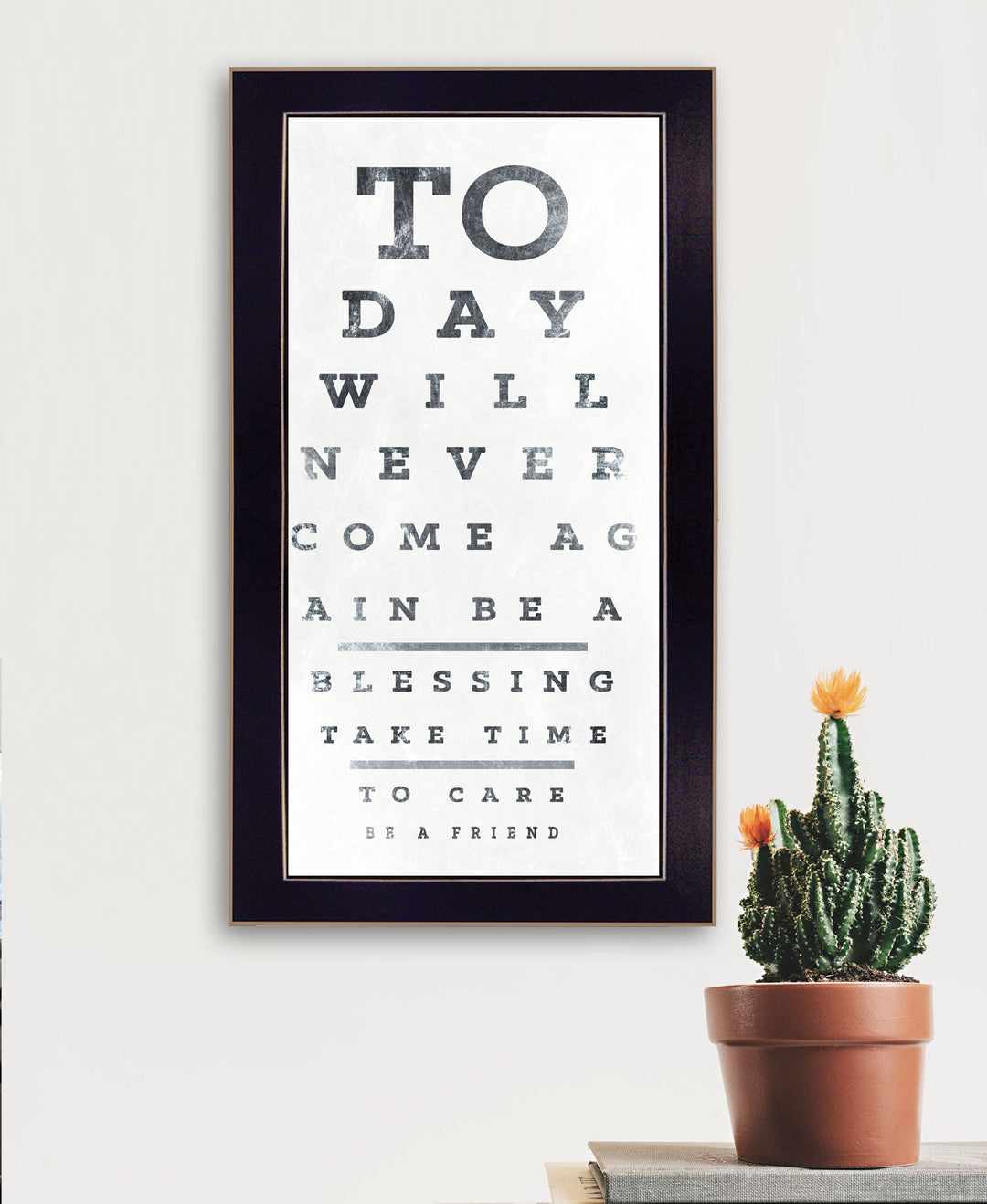 Eye Chart I 4 Black Framed Print Wall Art