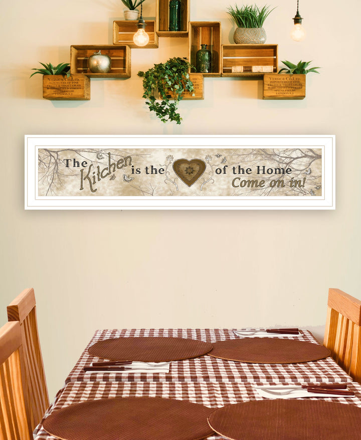 Love of Nature Kitchen or Heart of Then Home 1 White Framed Print Kitchen Wall Art