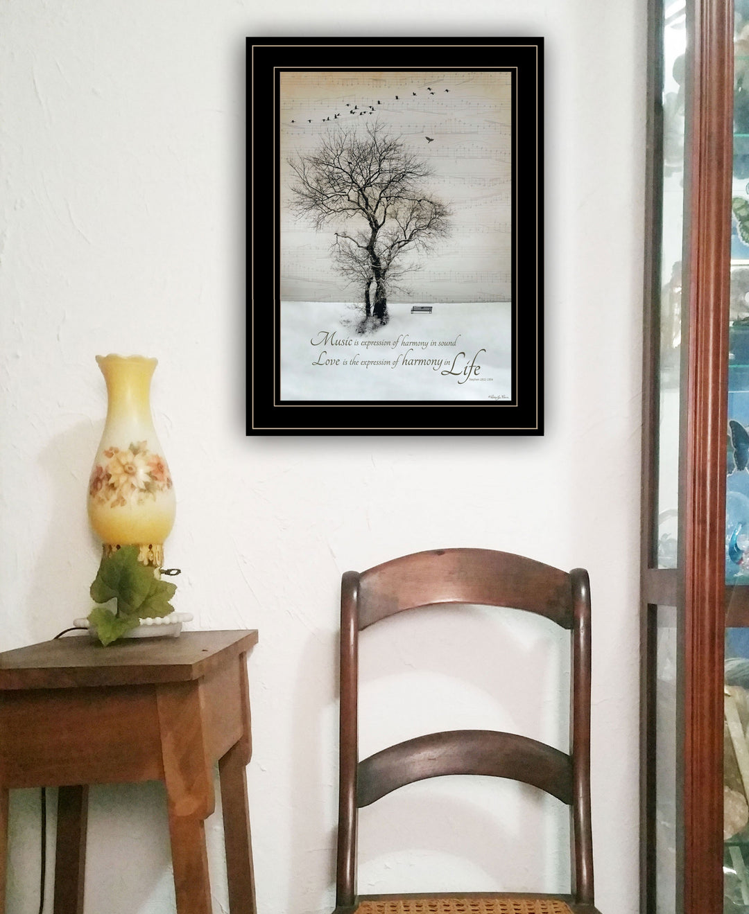 Harmony 2 Black Framed Print Kitchen Wall Art