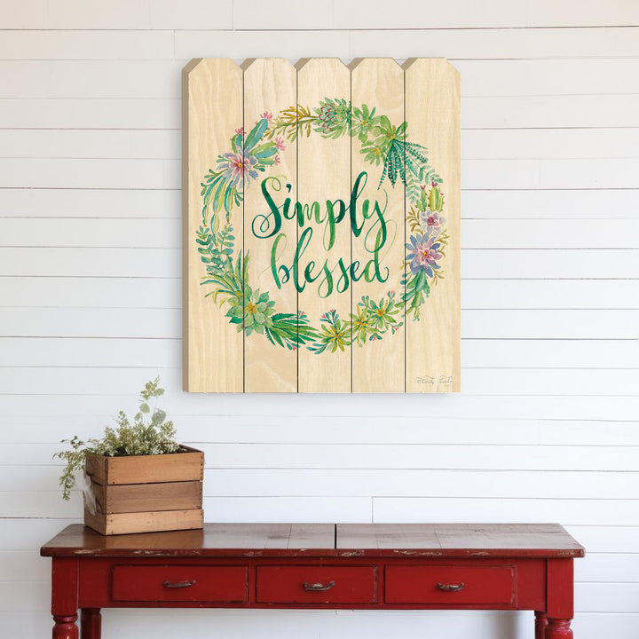 Simply Blessed Unframed Print Wall Art