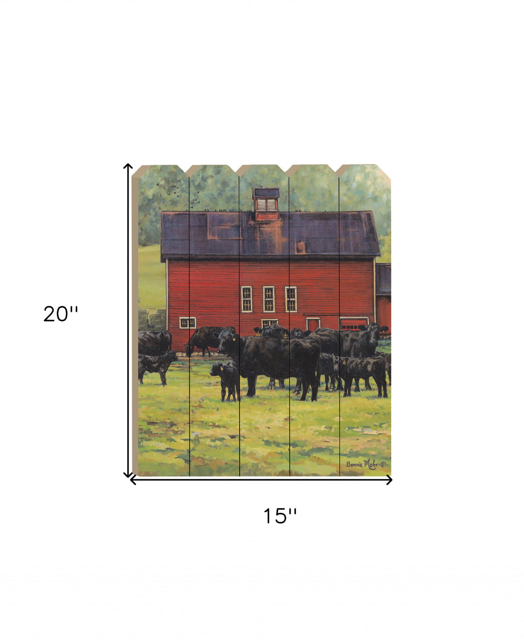 By the Red Barn Unframed Print Wall Art