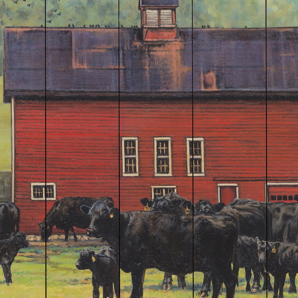 By the Red Barn Unframed Print Wall Art