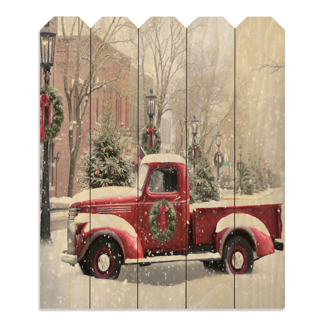 Snowy Day in Wellsboro Unframed Print Wall Art