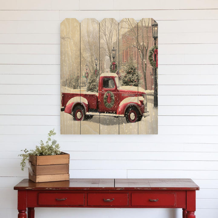 Snowy Day in Wellsboro Unframed Print Wall Art