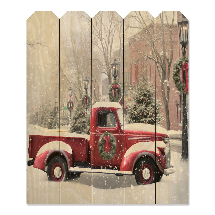 Snowy Day in Wellsboro Unframed Print Wall Art