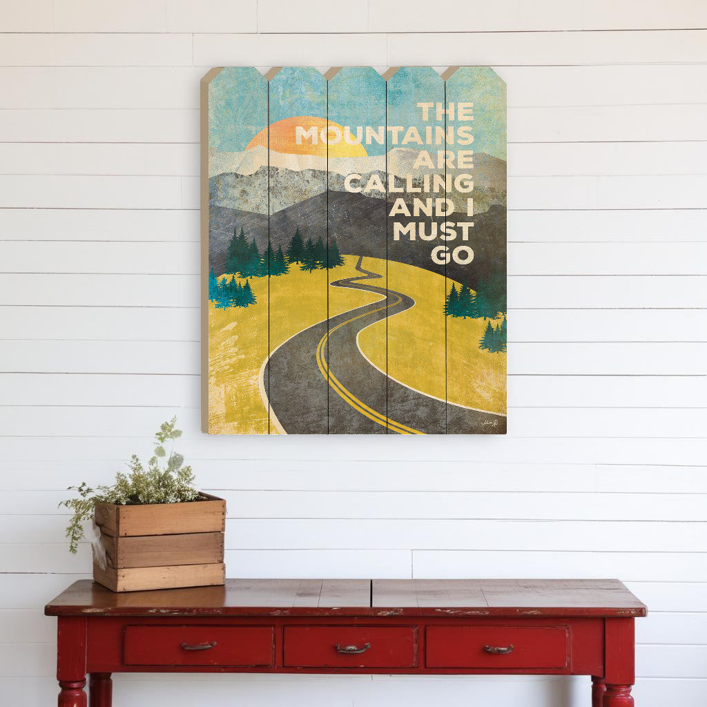 The Mountains are Calling Unframed Print Wall Art