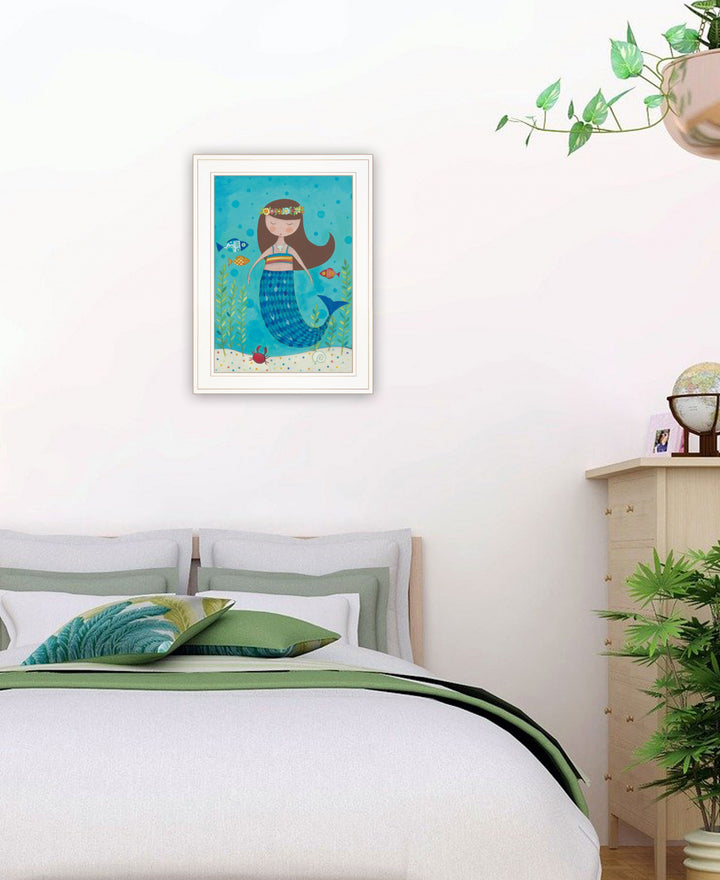 Under the Sea 3 White Framed Print Wall Art