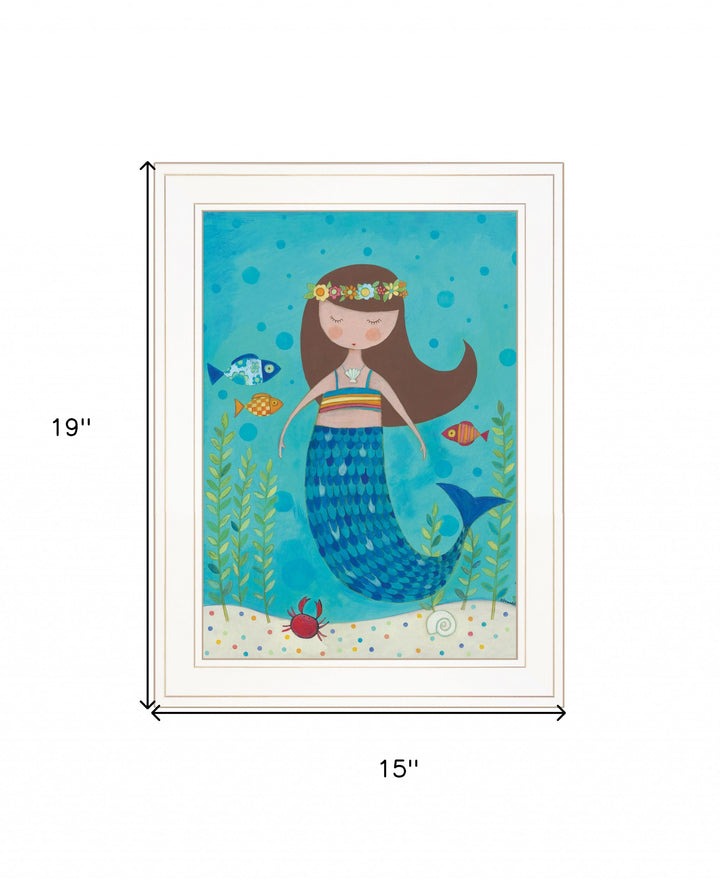 Under the Sea 3 White Framed Print Wall Art