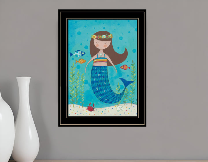 Under the Sea 4 Black Framed Print Wall Art