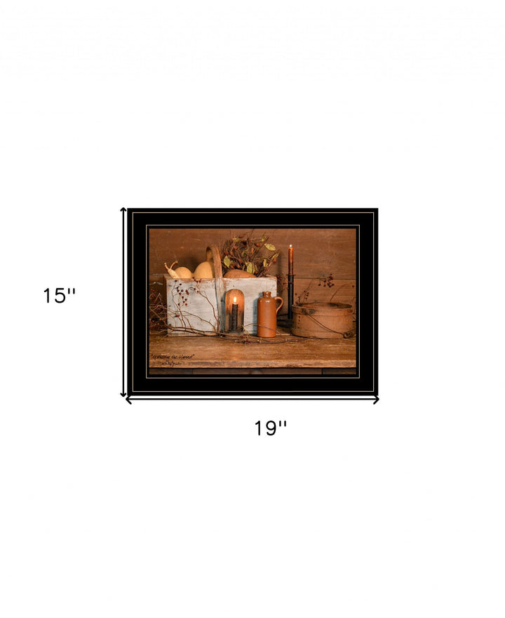 Gathering The Harvest 2 White Framed Print Kitchen Wall Art