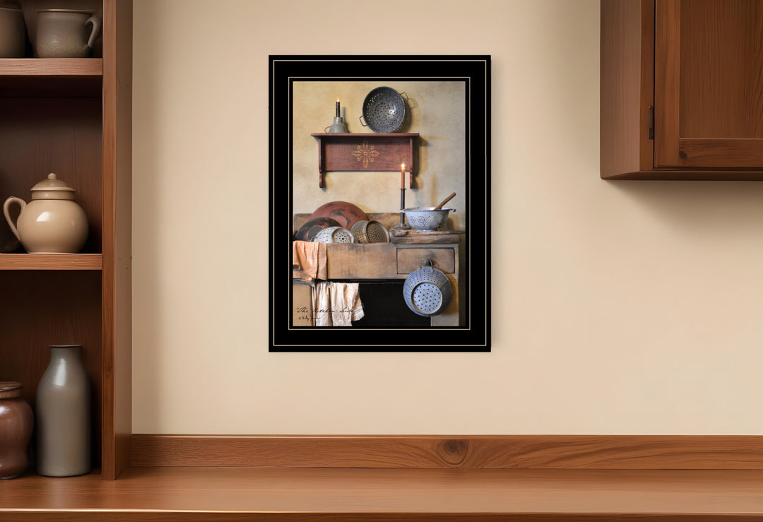 The Kitchen Sink 2 White Framed Print Kitchen Wall Art