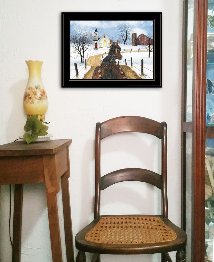 Sleigh Bells Ring 2 White Framed Print Wall Art