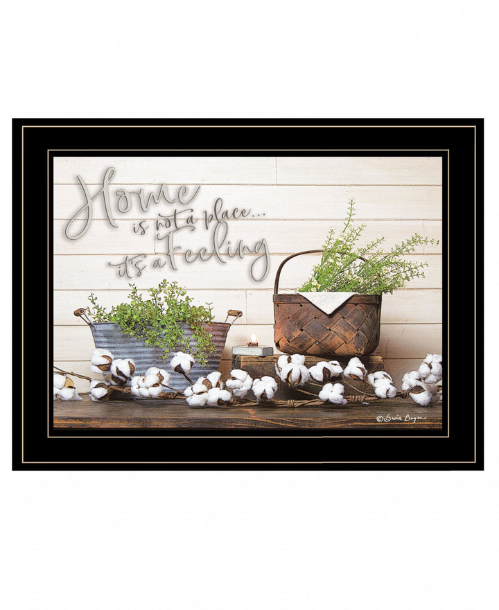 Home is not a Place 2 White Framed Print Wall Art