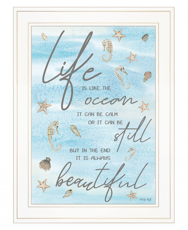 Life is Like 2 White Framed Print Wall Art