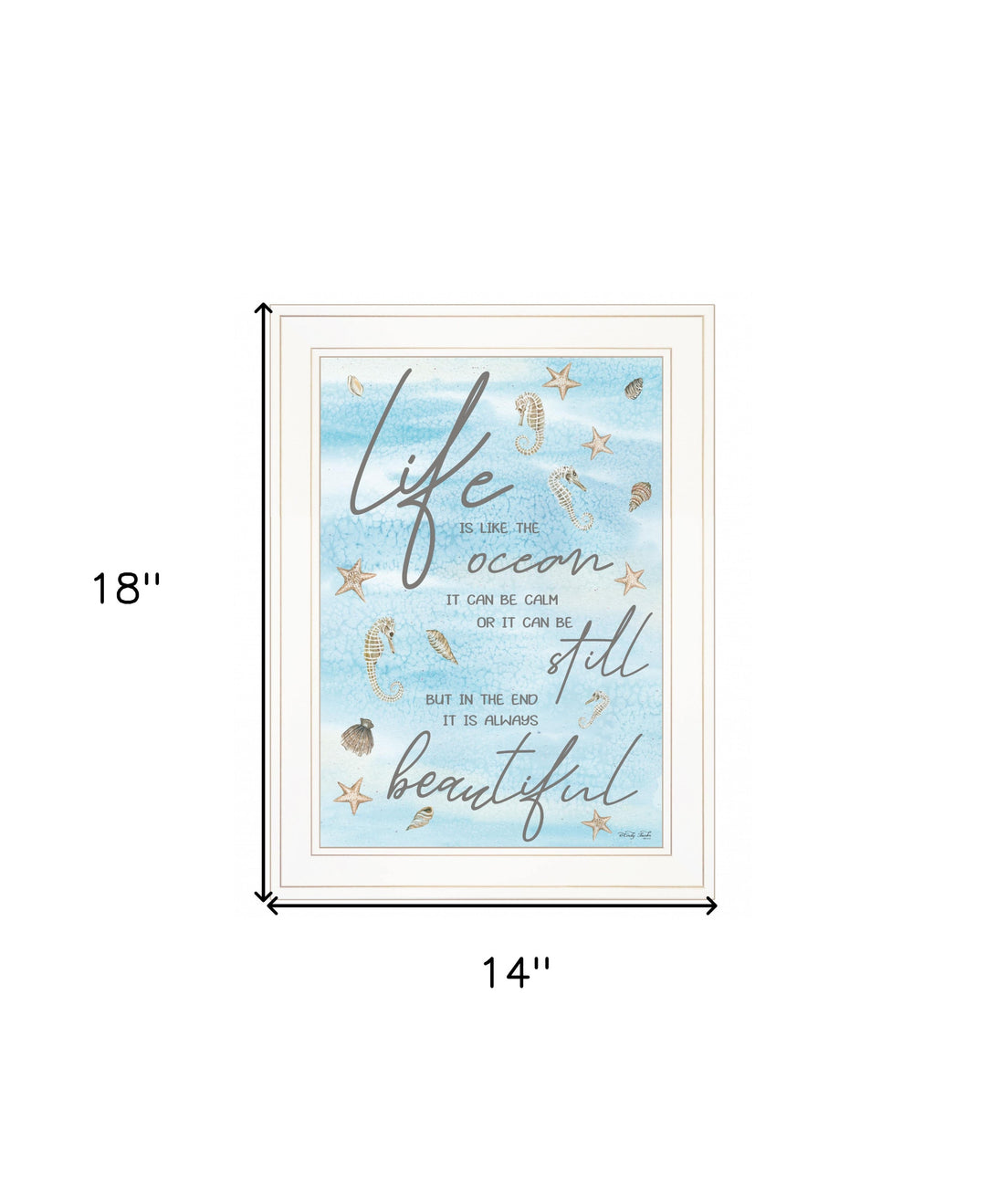 Life is Like 2 White Framed Print Wall Art