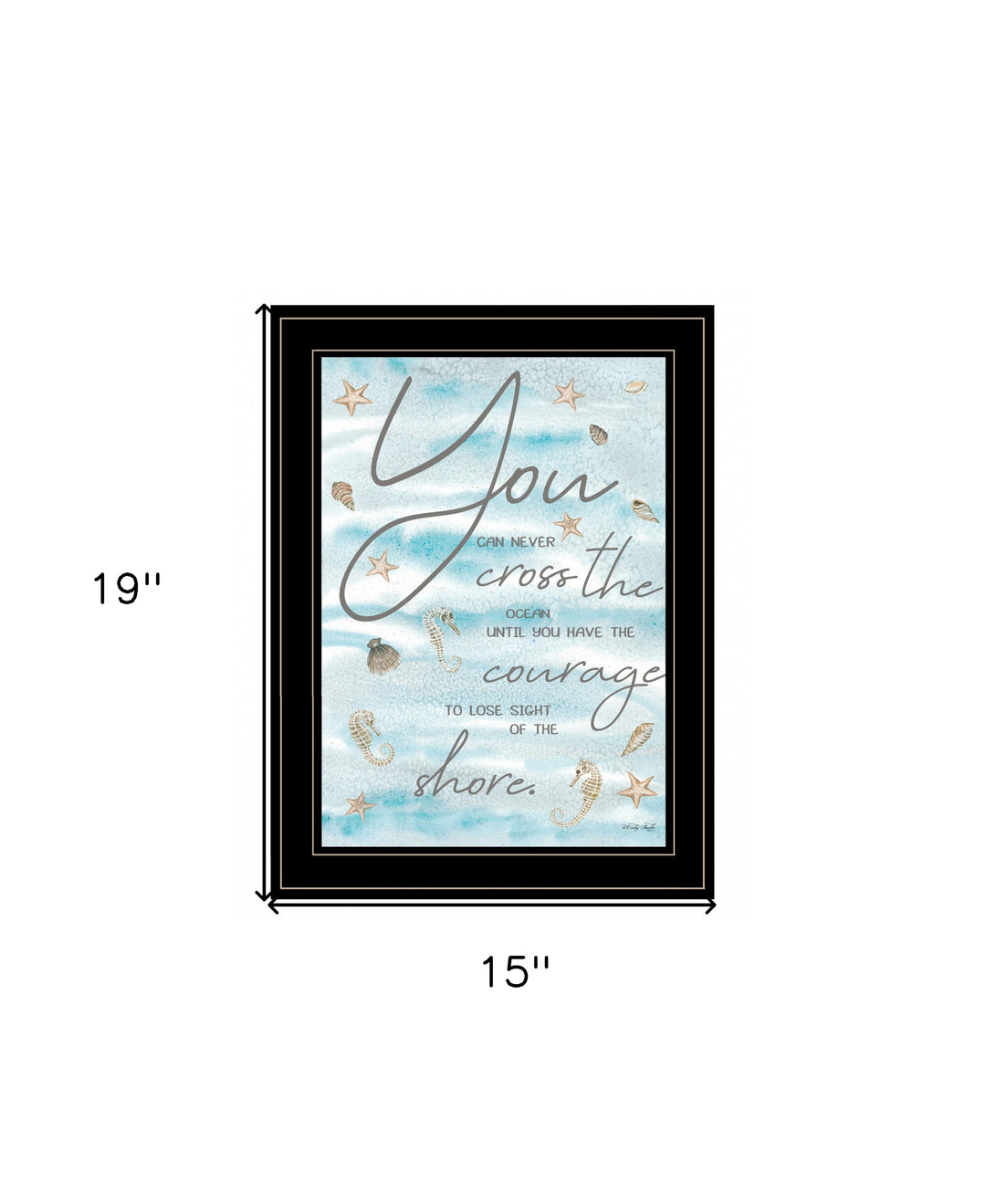 You Can Never 3 Black Framed Print Wall Art