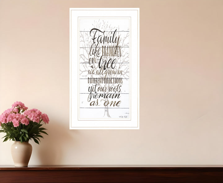 Family 4 White Framed Print Wall Art