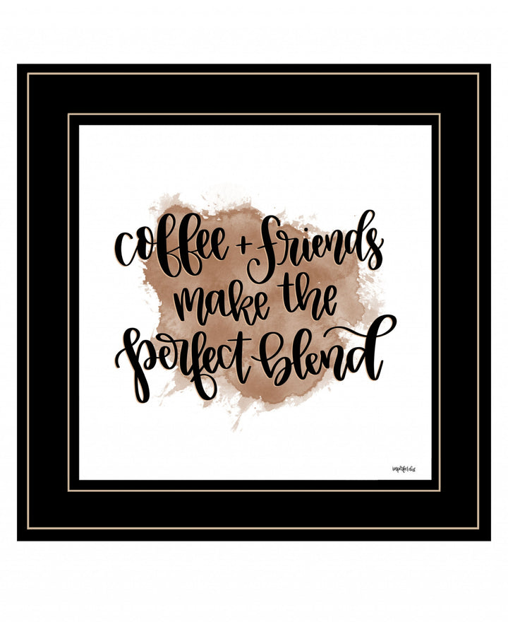 Coffee and Friends 2 White Framed Print Wall Art