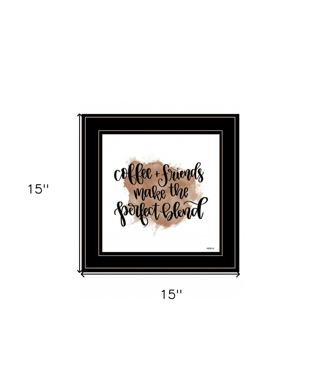 Coffee and Friends 2 White Framed Print Wall Art