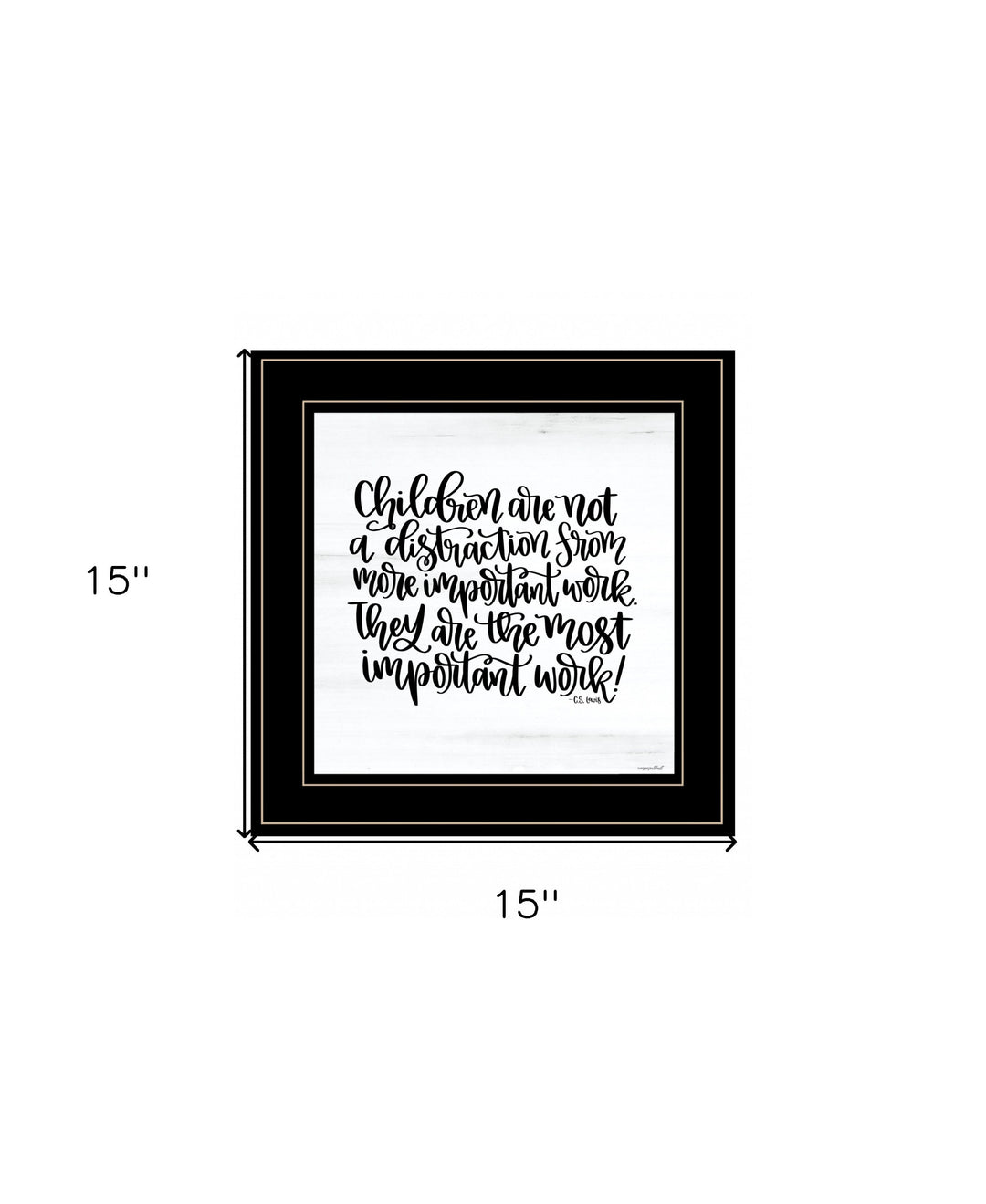 The Most Important Work 3 Black Framed Print Wall Art