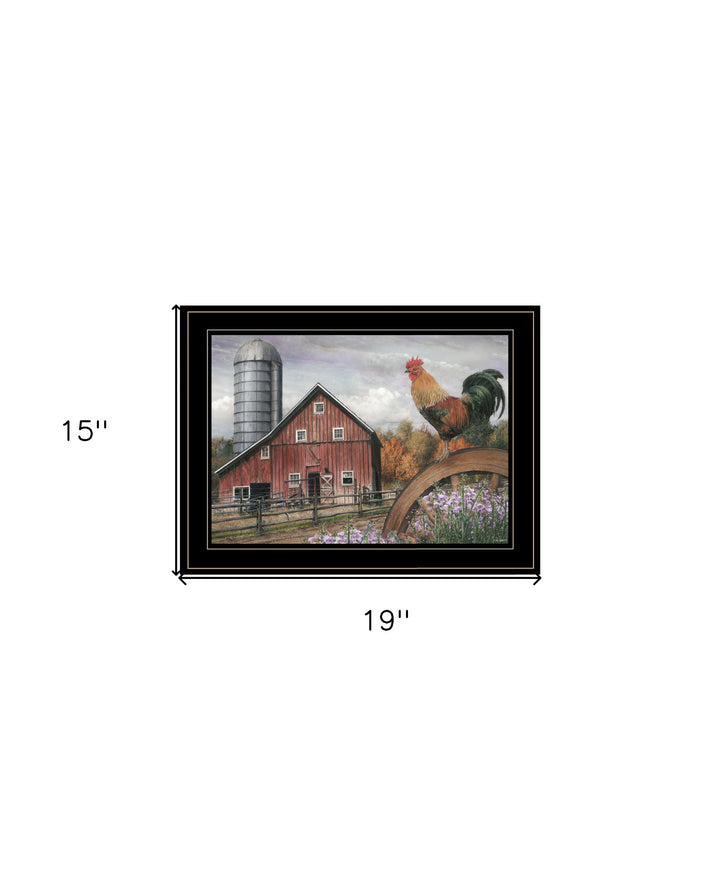 Good Morning Vermont 3 Black Framed Print Wall Art