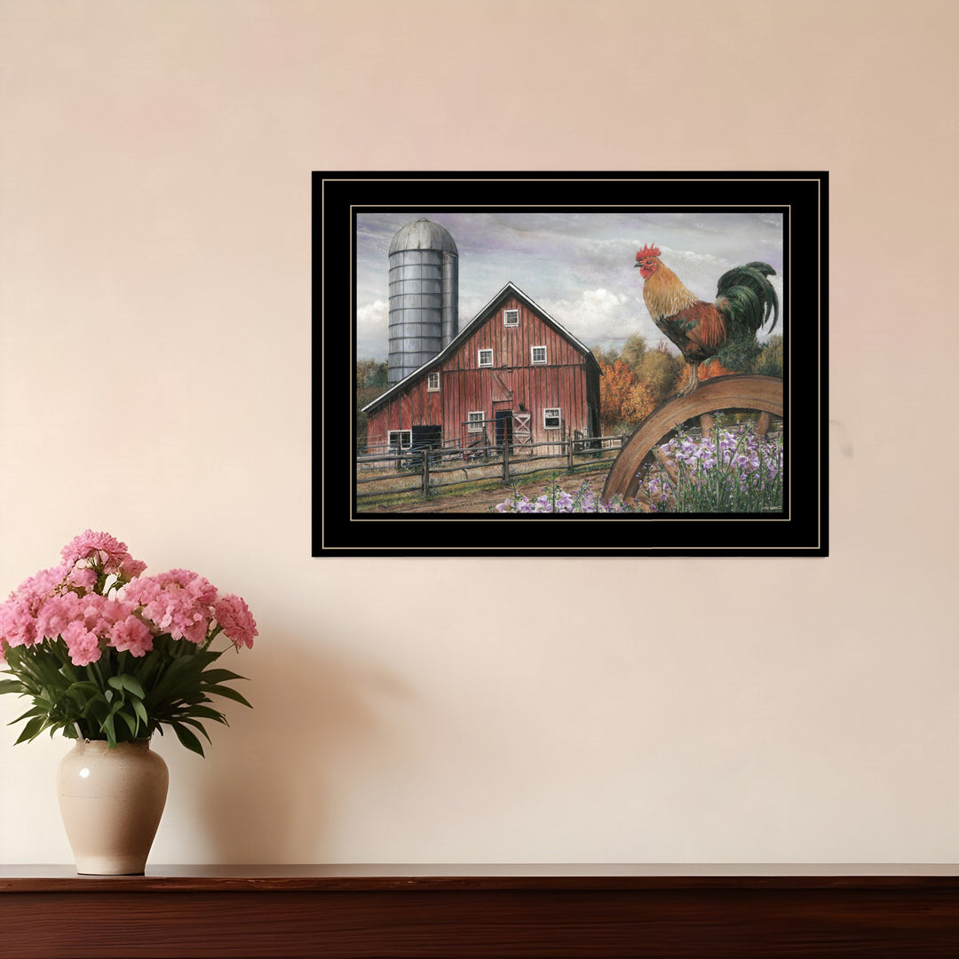 Good Morning Vermont 3 Black Framed Print Wall Art