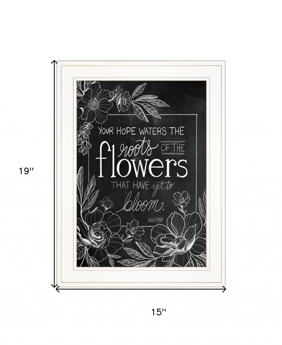 Yet to Bloom 3 White Framed Print Wall Art