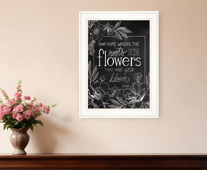 Yet to Bloom 3 White Framed Print Wall Art