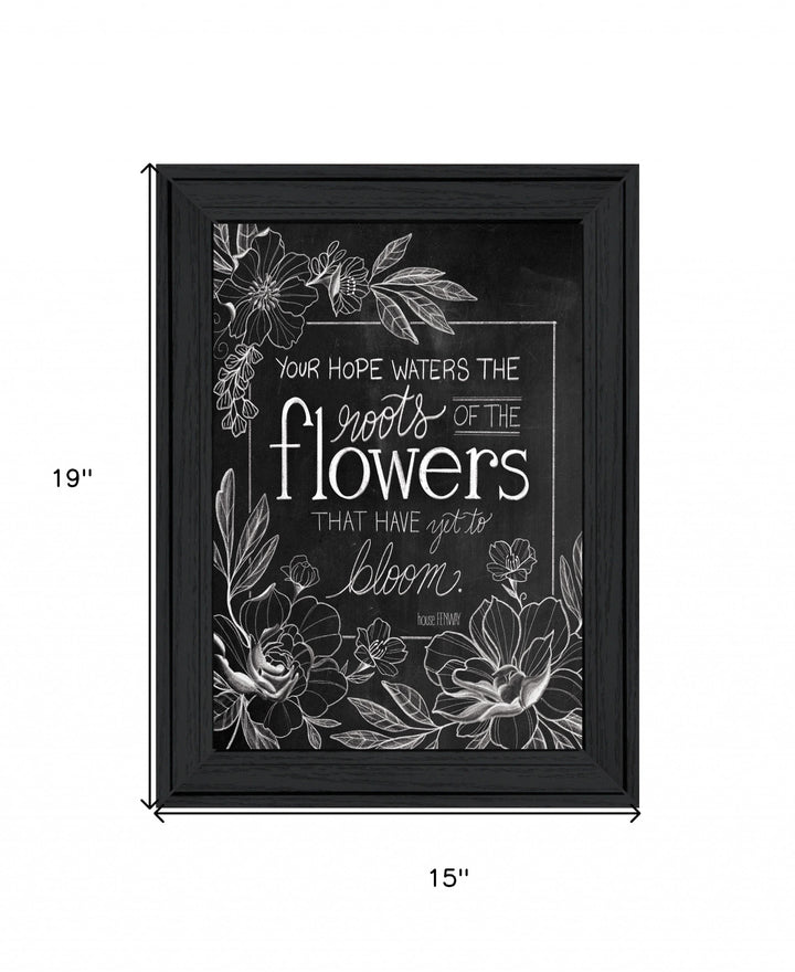 Yet to Bloom 4 Black Framed Print Wall Art