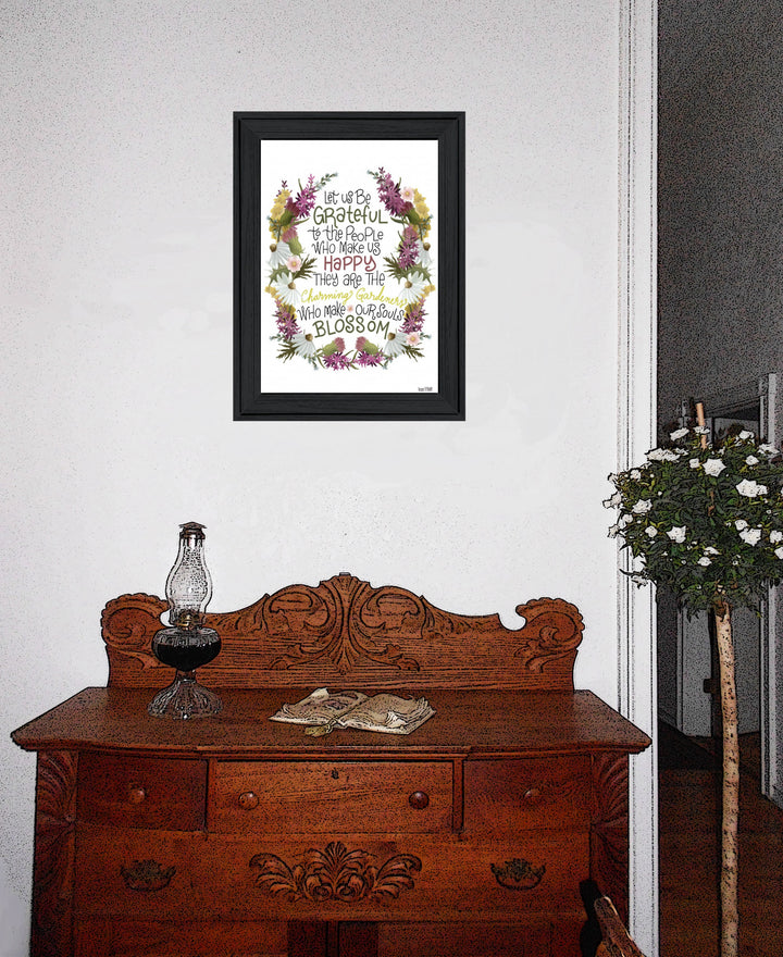 Charming Garden 3 White Framed Print Wall Art