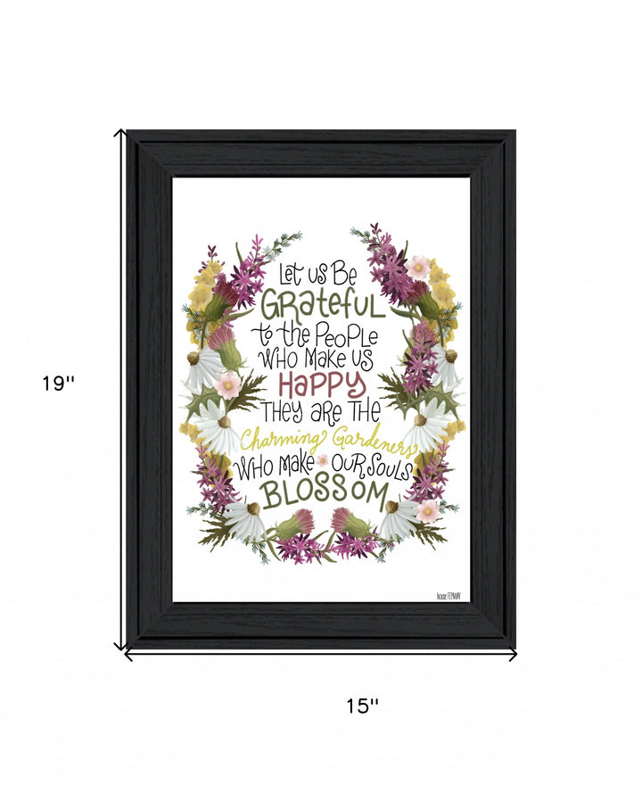 Charming Garden 3 White Framed Print Wall Art